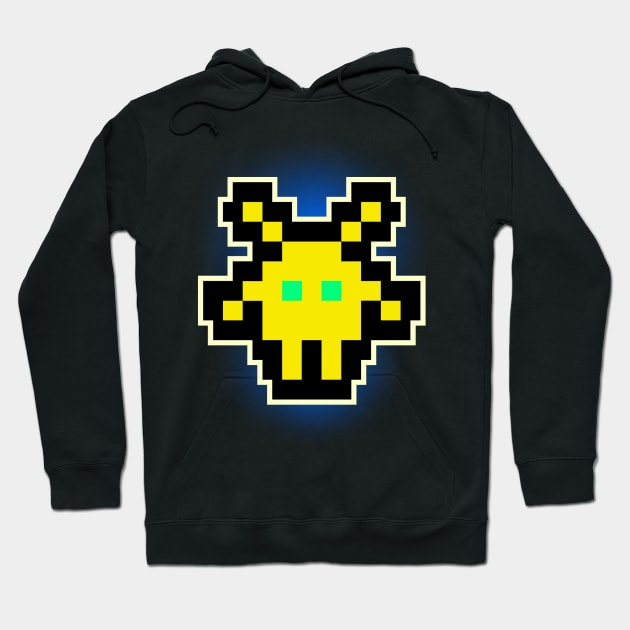 Yellow Invader Hoodie by DvsPrime8